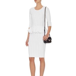 Jonathan Simkhai Ponte Peplum Top/Skirt Set
